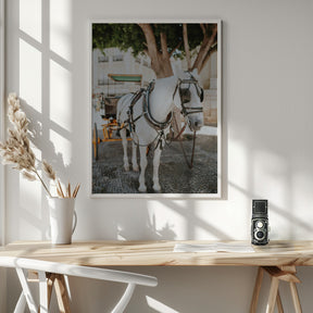 Sevilla White Horse Poster