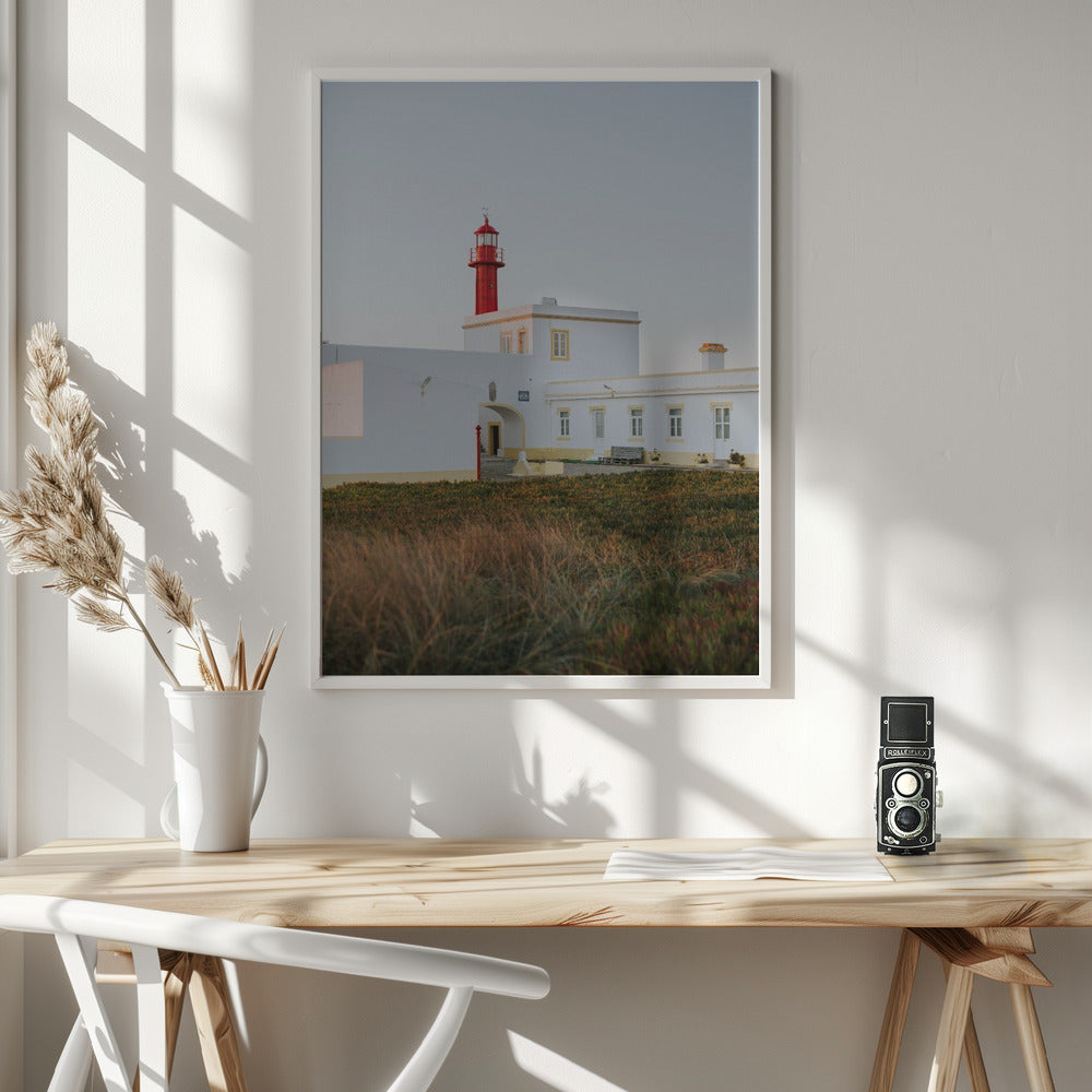 Red Lighthouse Poster