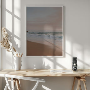 Pink Sunset Beach Poster