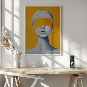 Blindfolded Yellow Poster