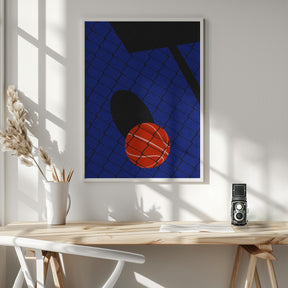 Backjard Basketball Court Poster