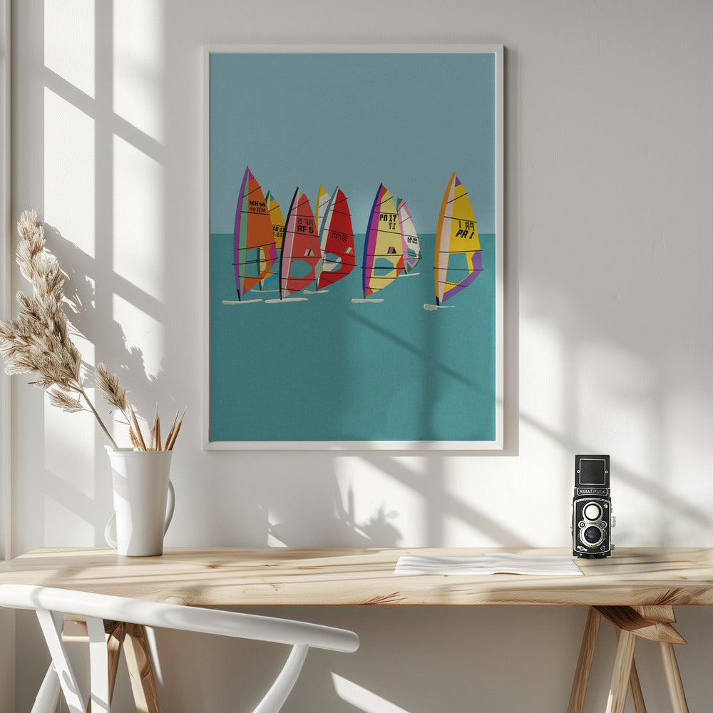 Baltic Sea Windsurfing Poster