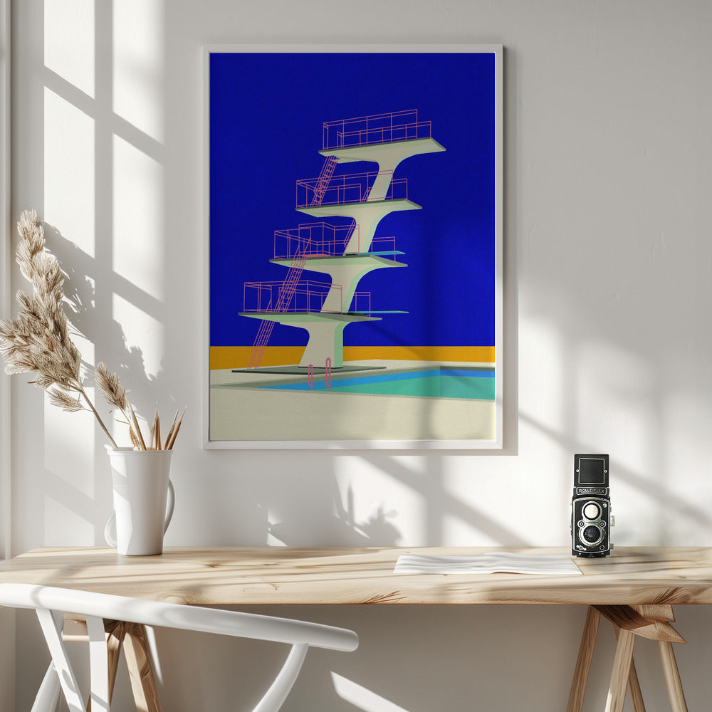 Diving Tower Poster