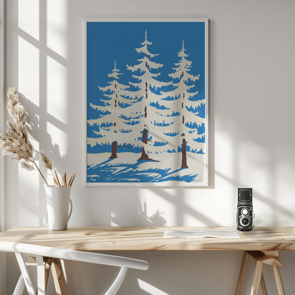 Harz Winter Trees Poster