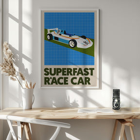 Superfast Race Car Poster