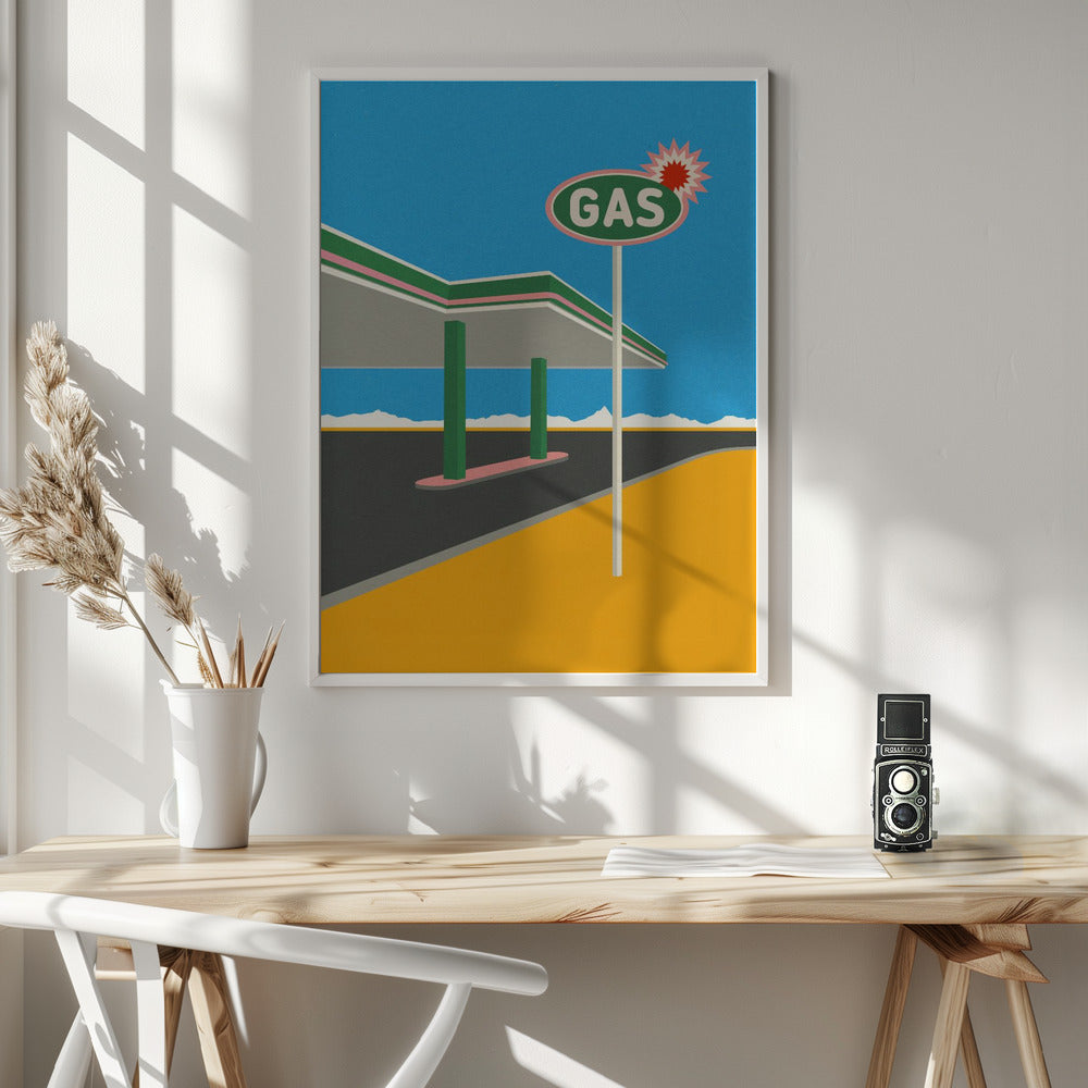 Spark Gas Station Poster