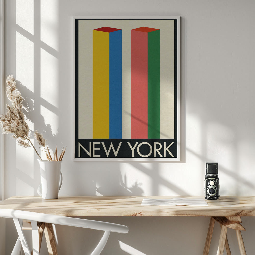 New York Twin Towers Poster