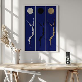 Three Swimmers Poster