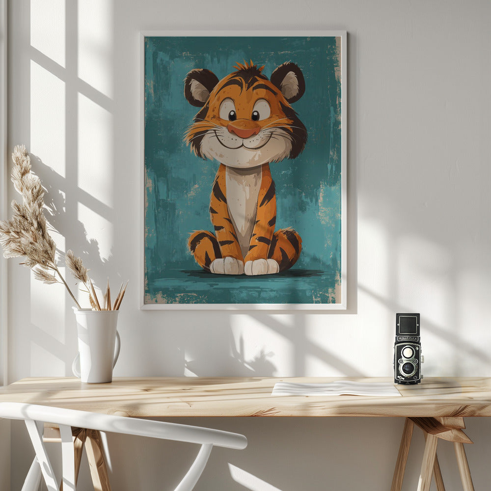 Happy Tiger Poster