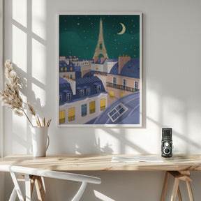 Paris at Night Poster