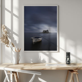 Serene Boat Poster