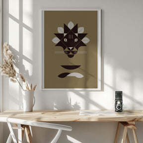 Golden Animals - Lion (gold) Poster