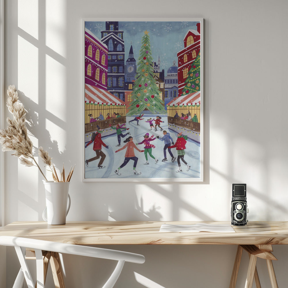 Skating in London Poster