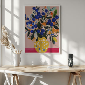 Blueberriesbouquet Poster