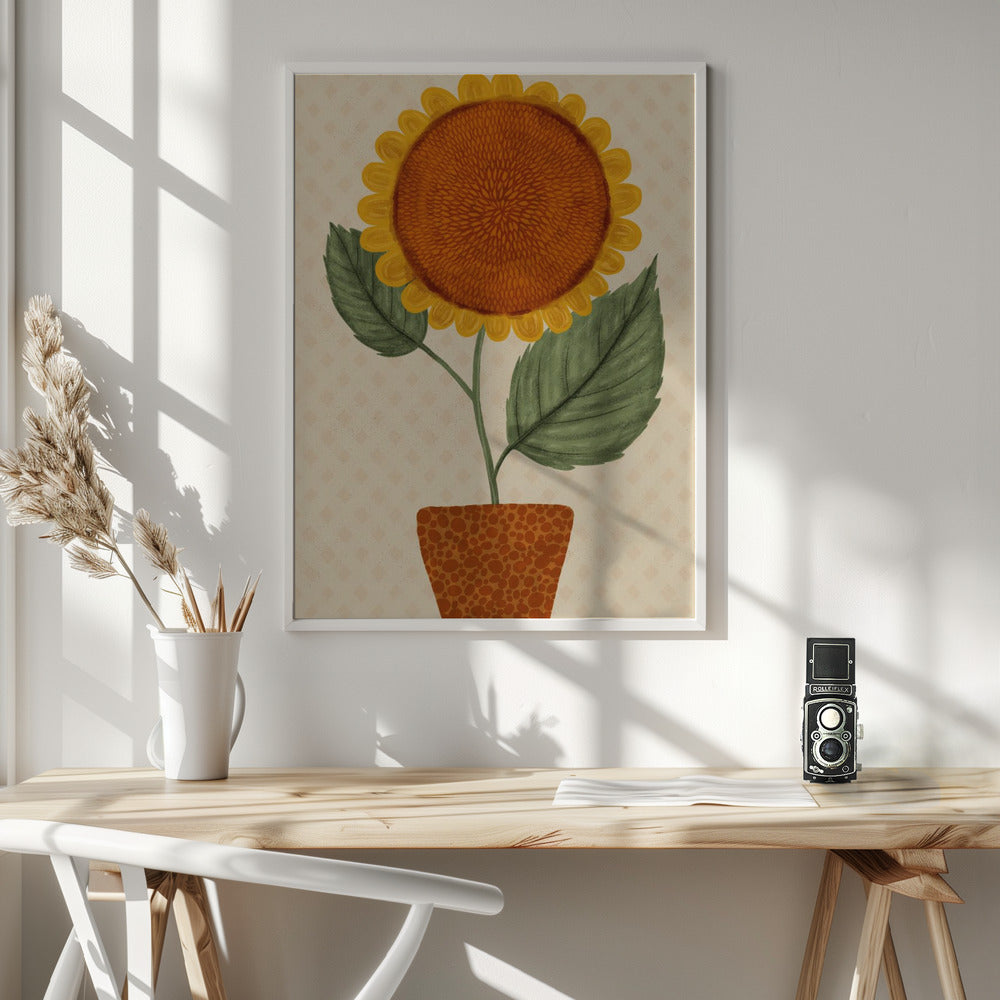 Sunflower Pot Poster