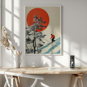 Skiing In Japan Poster