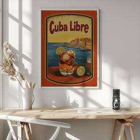 Cuba Libre Vintage Commercial Poster