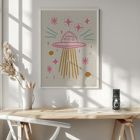 Pastel UFO Poster