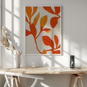 Orange Leafs Poster