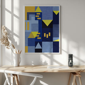 B Klee Blue - Bauhaus Poster