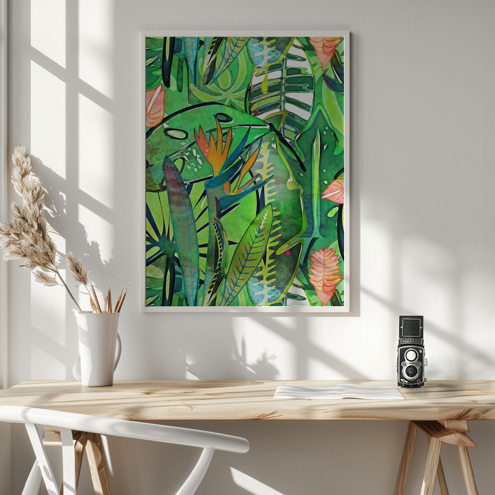 Bird of Paradise - Tropical Lush Poster