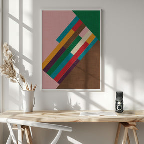 Meridian Pink - Mid Century Modern Poster