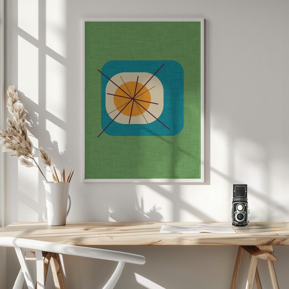 Flower Egg Green Poster