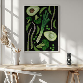 Green vegetables Poster