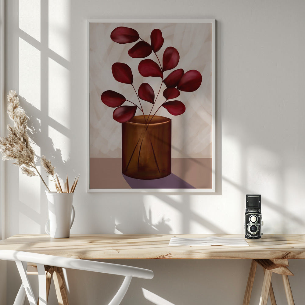 Autumn vase Poster