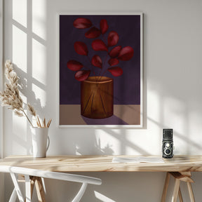 Autumn vase Poster