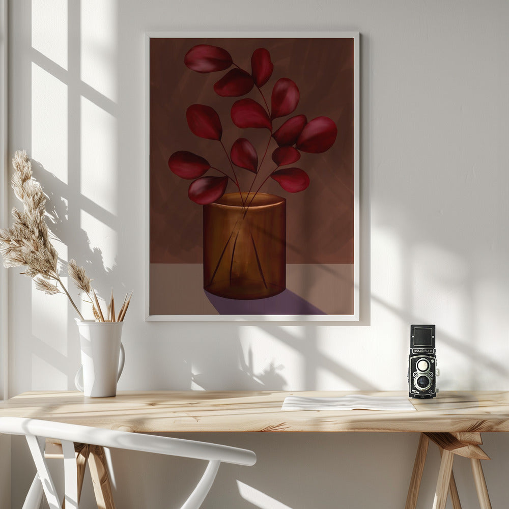 Autumn vase Poster