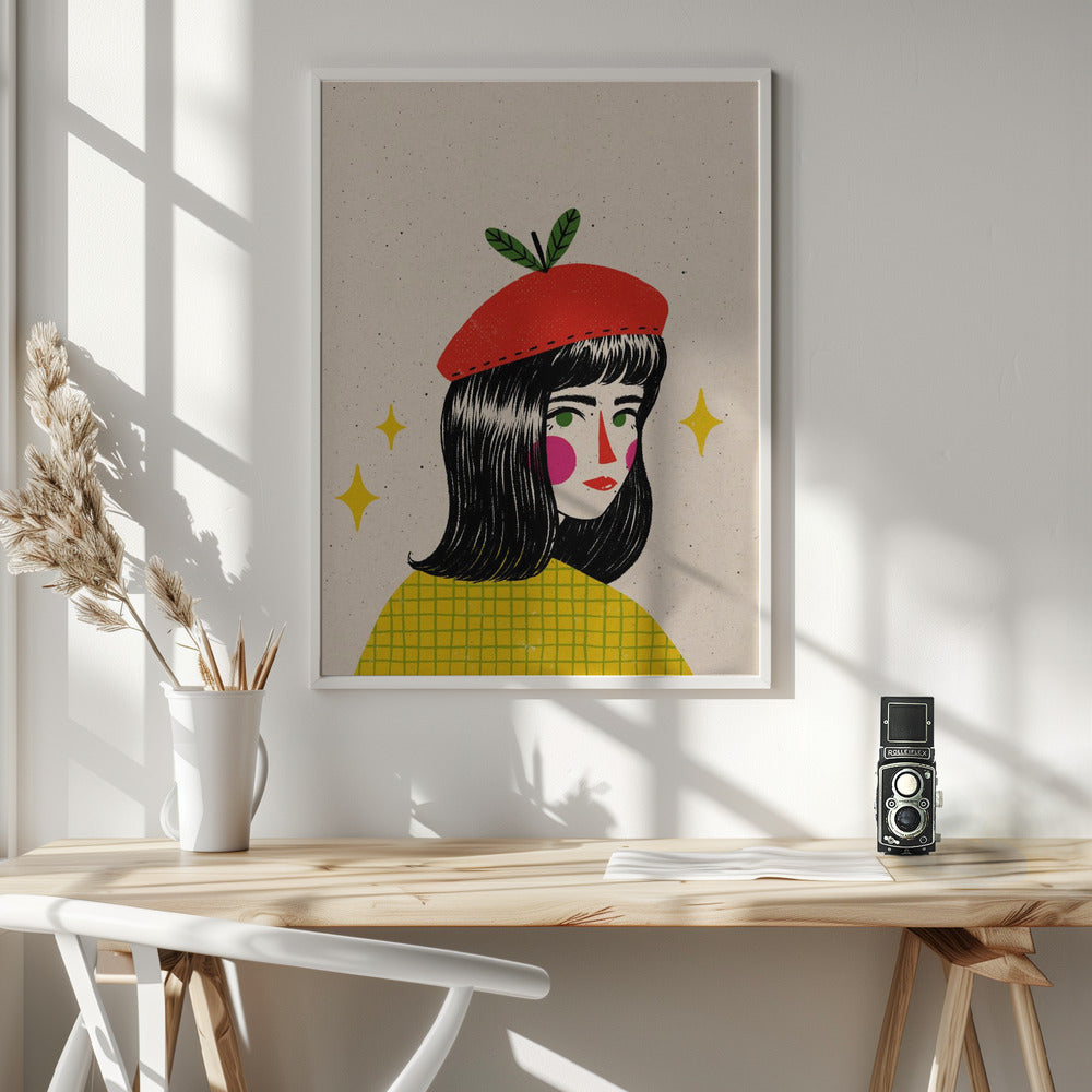 Apple Beret Poster