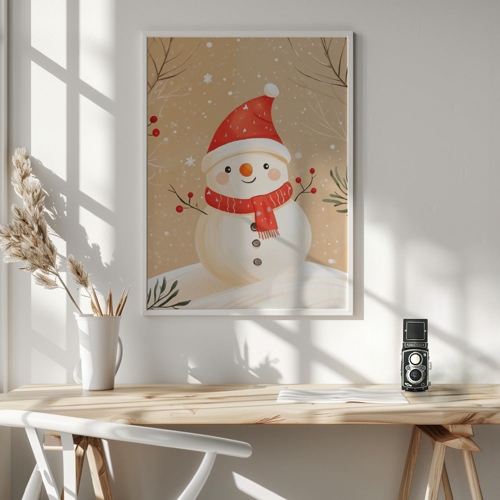 Christmas Snowman Poster