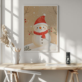 Christmas Snowman Poster