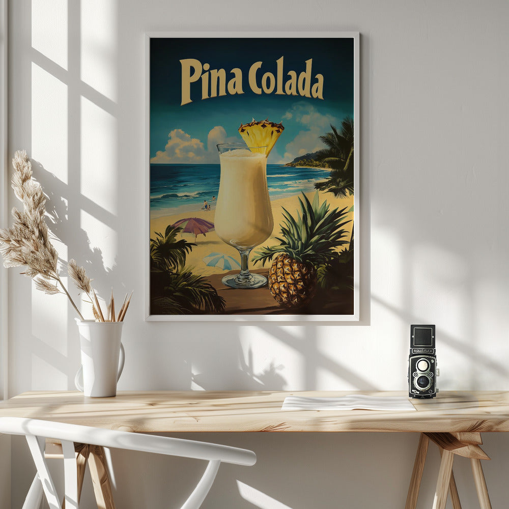 Pina Colada Vintage Poster