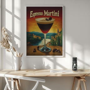 Espresso Martini Vintage Poster