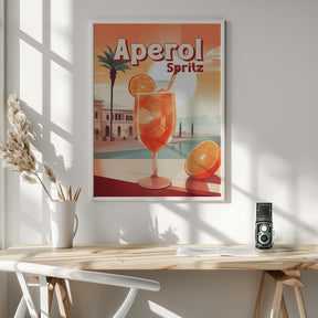 Aperol Spritz Tropical Poster