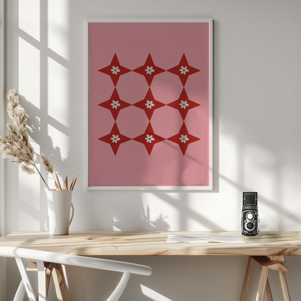 Flower Tile Poster