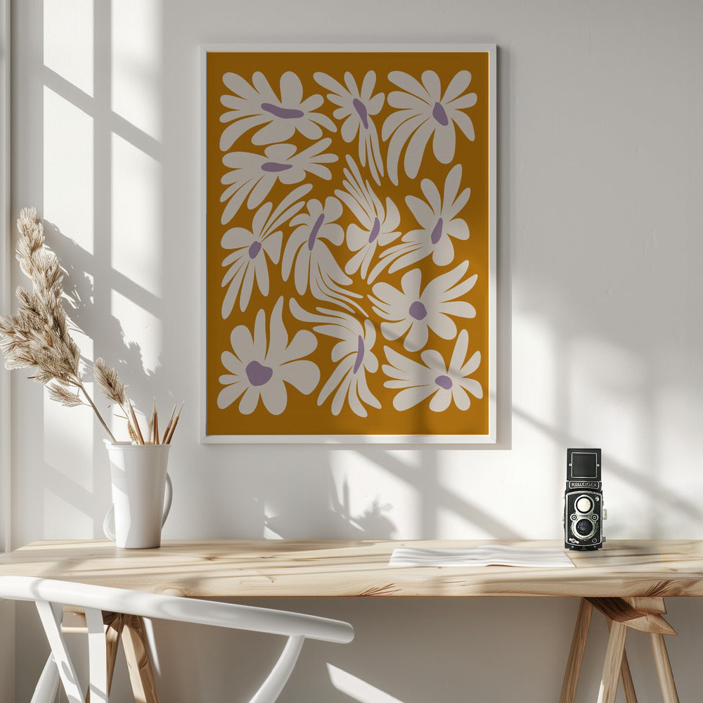 Floral Wave Poster