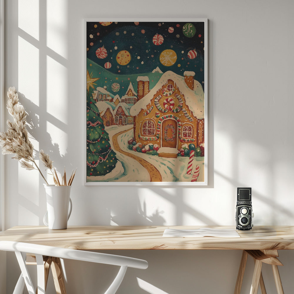 Gingerbread Town Poster