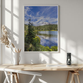 Impressive Mount Rainier and Reflection Lake Poster