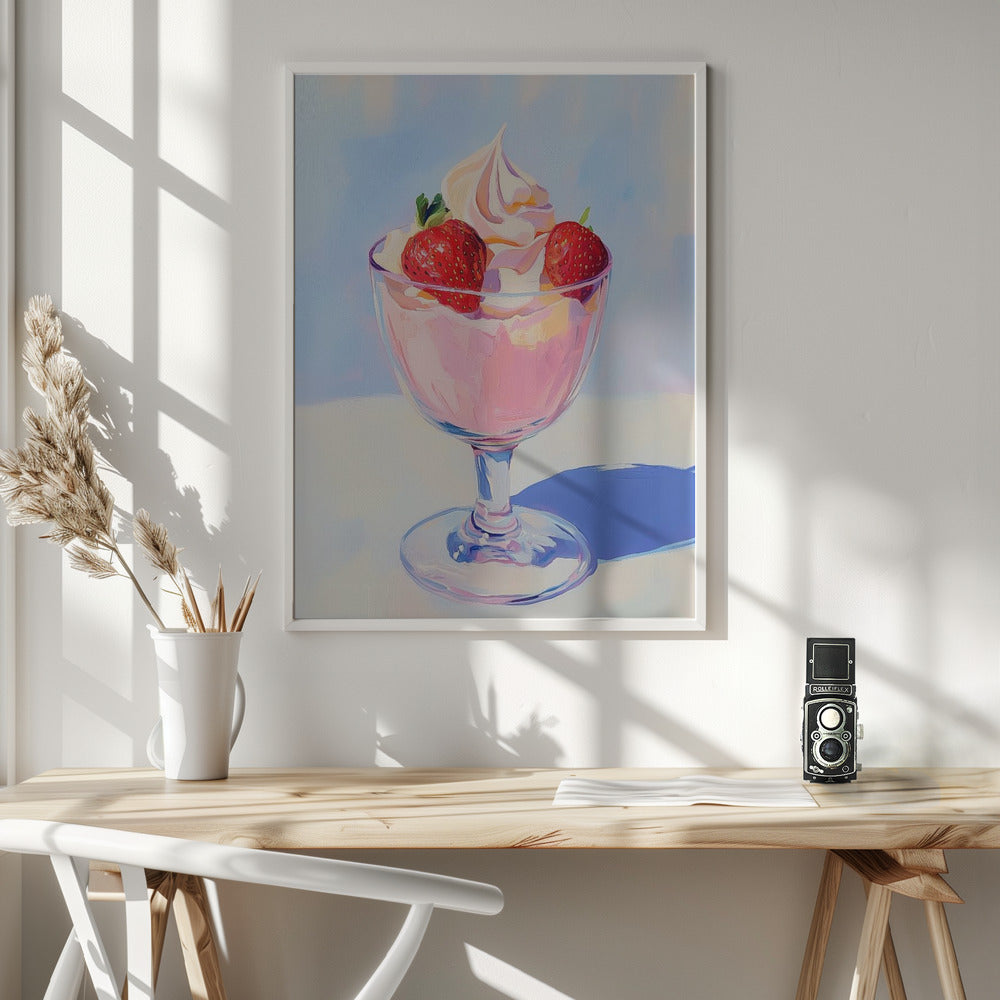Strawberry Milk Shake Poster