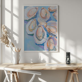 Colorful Oysters Poster