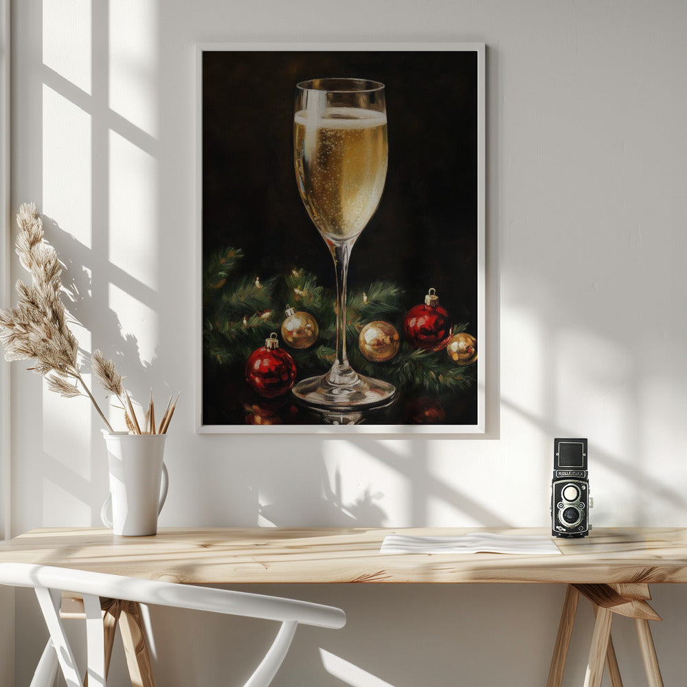 Christmas  Champagne Poster