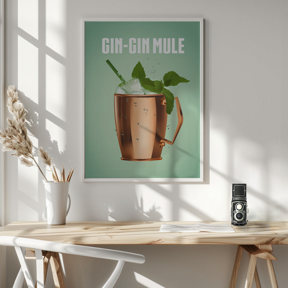 Gin Gin Mule Copper Poster