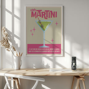 Dirty Martini Cocktail 01.png Poster