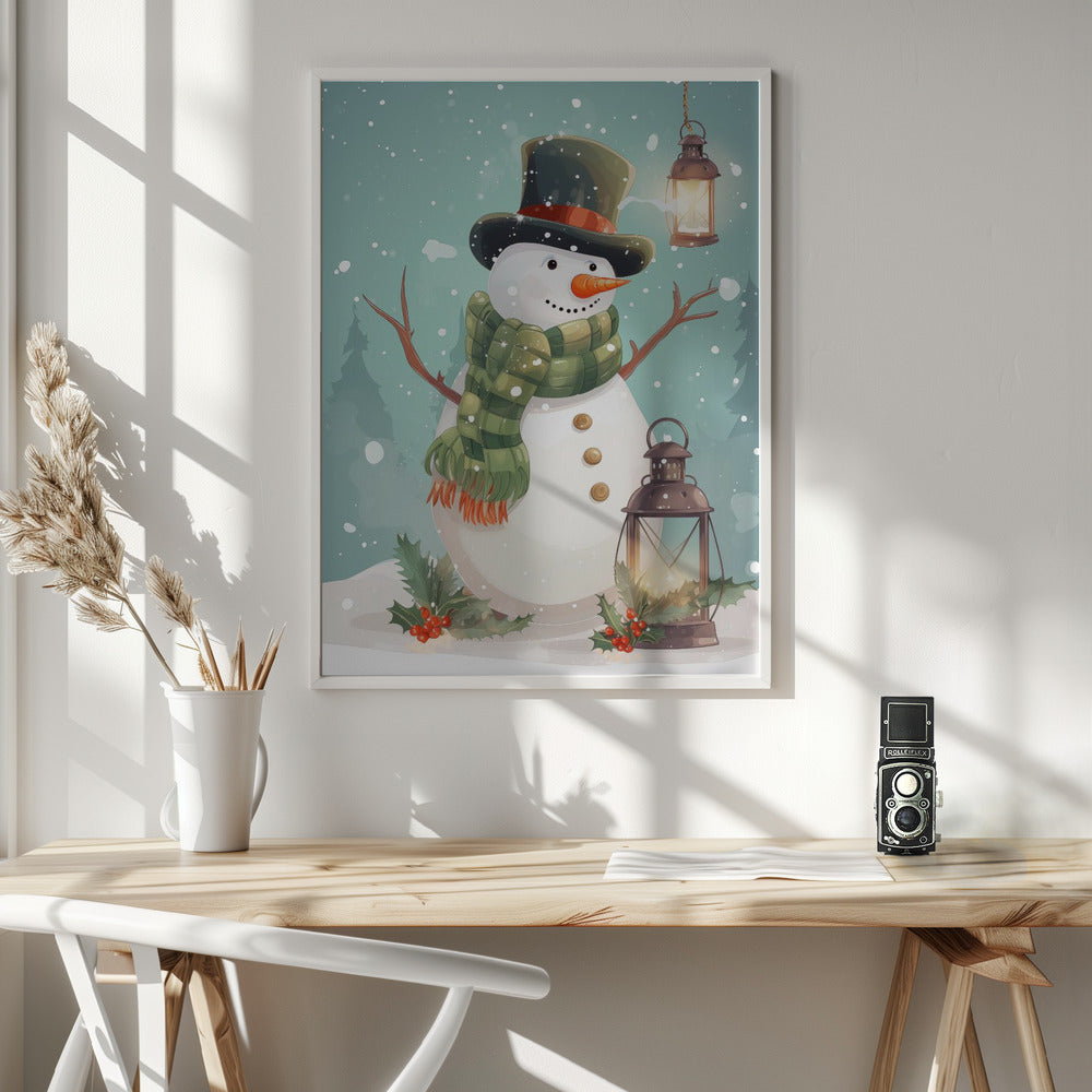 Cute Snowman No 1 Poster