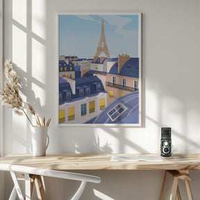 Paris Rooftops Poster