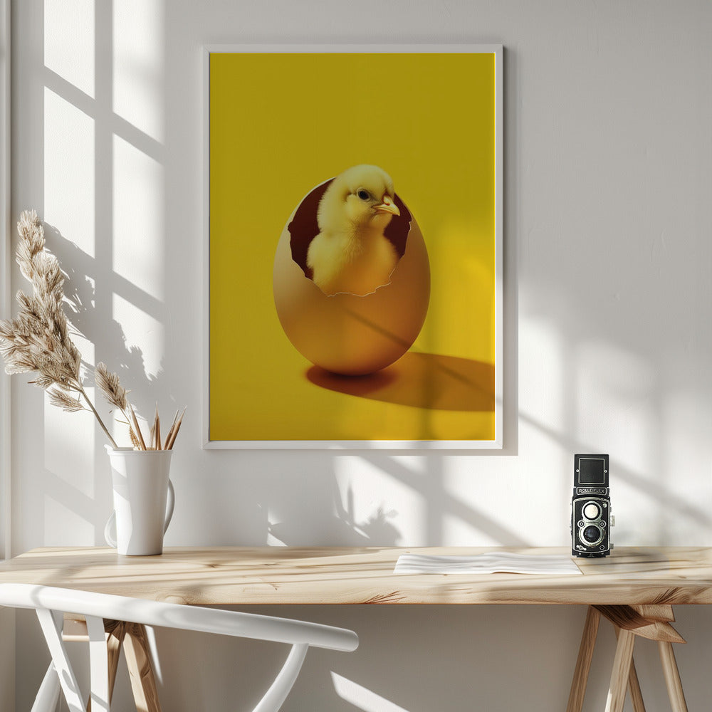 Yellow Chicken Poster