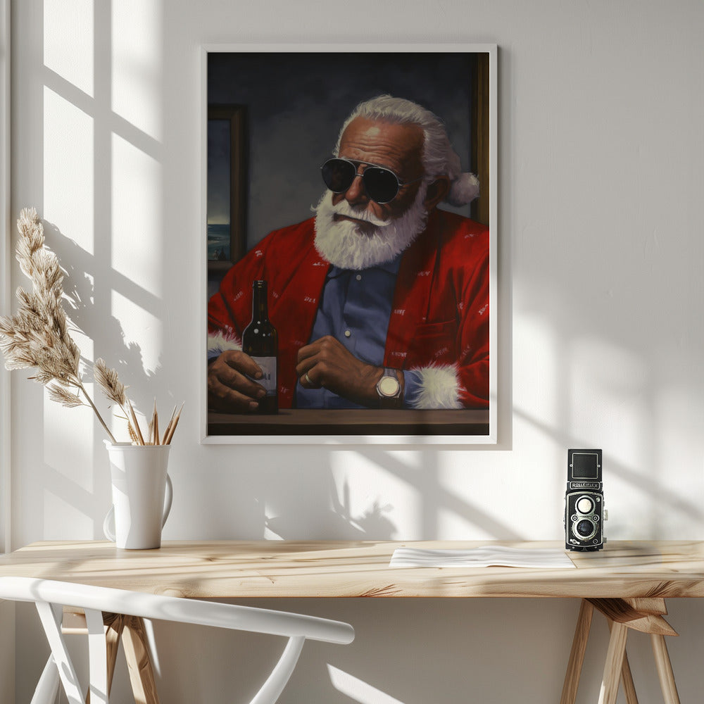 Sun Tan Claus Poster